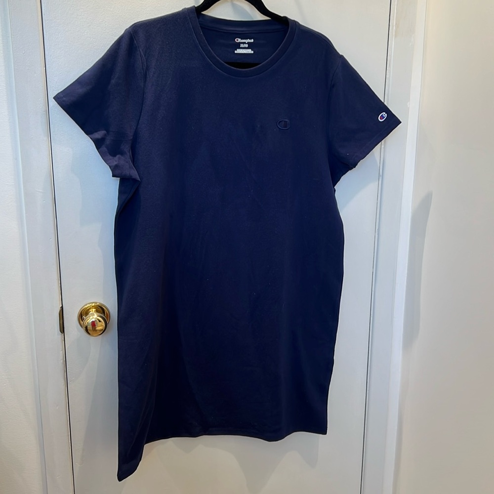 Champion Navy Blue Short Sleeve Tee Dress